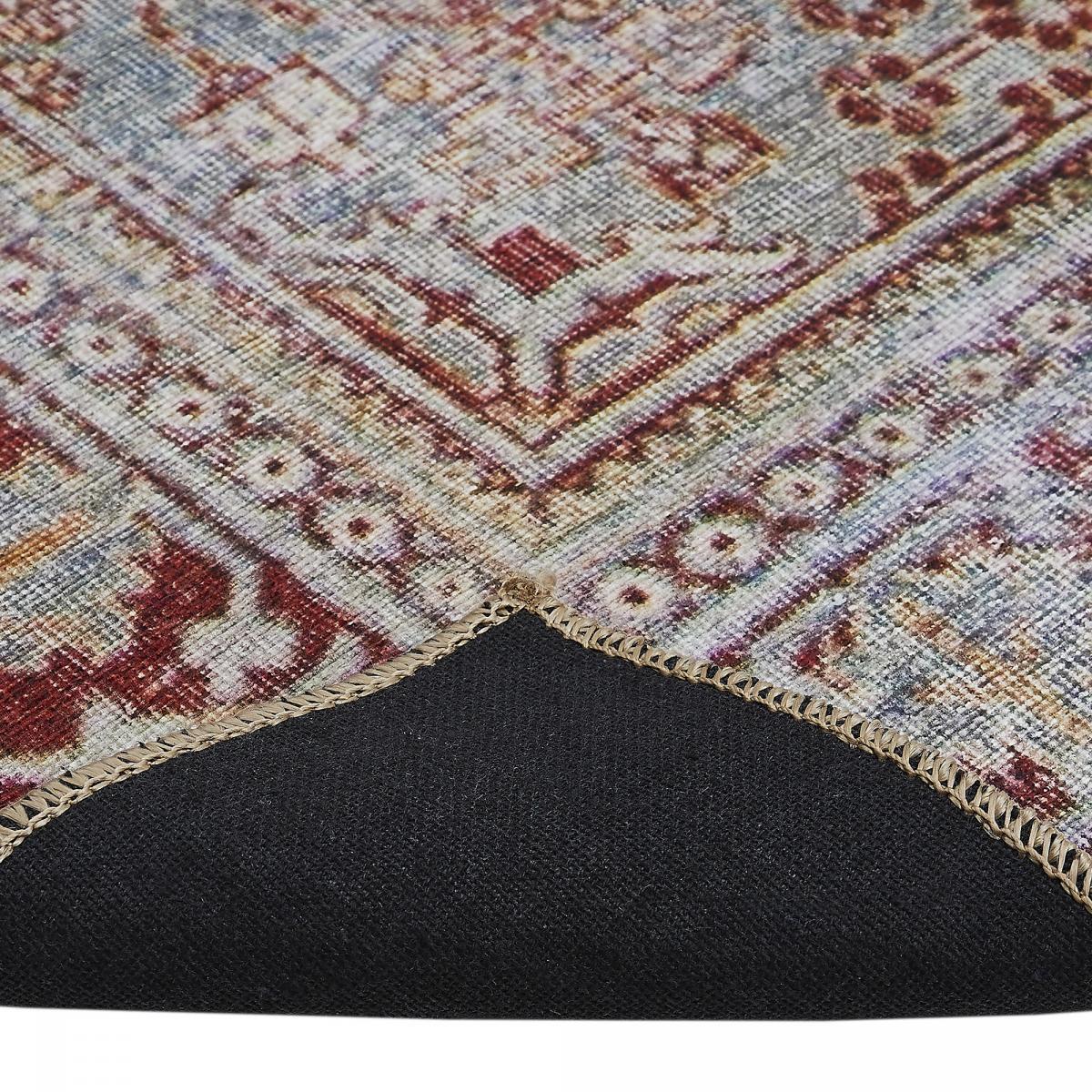 Tapis salon et chambre tissé motif faux uni KAFA