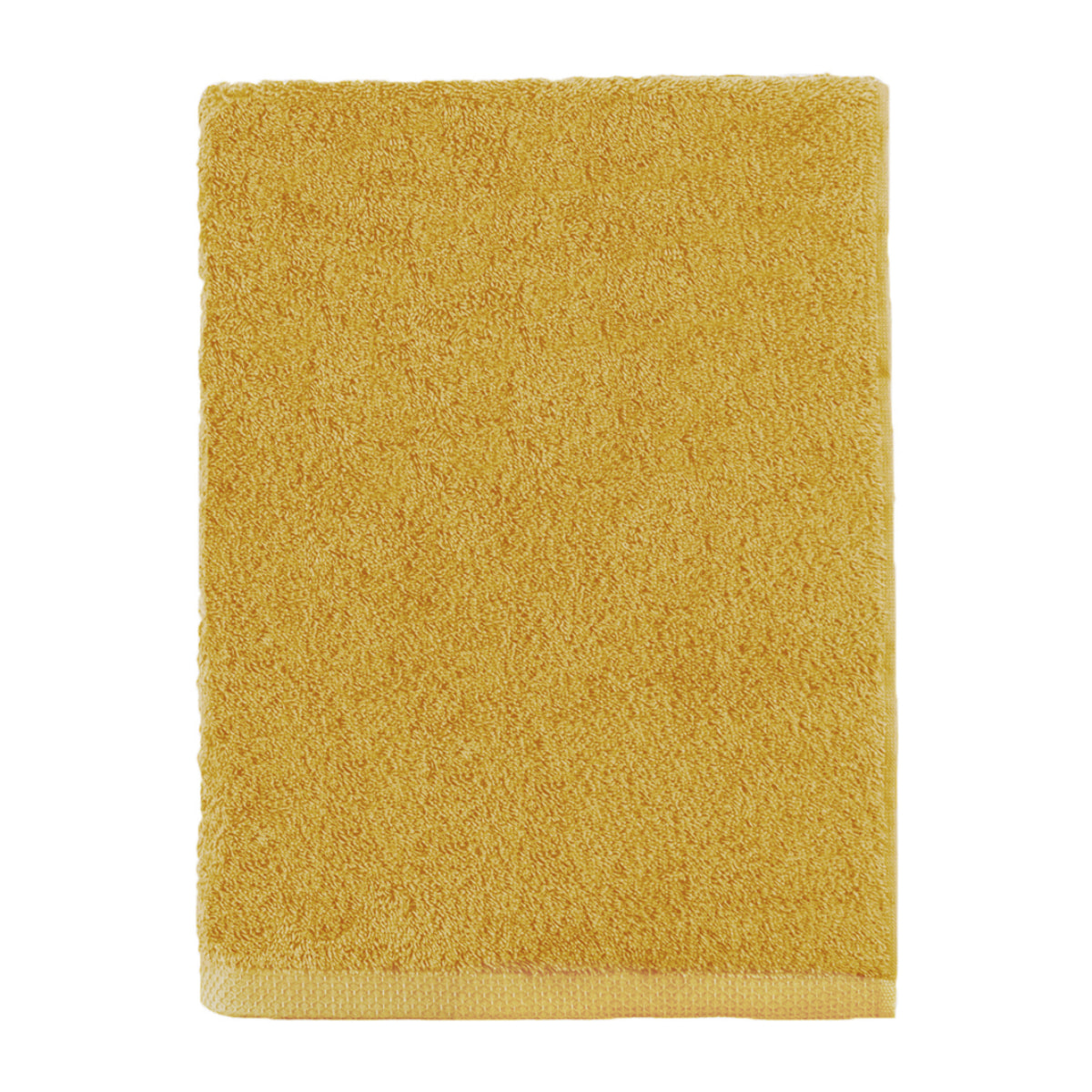 Drap de bain uni en coton, AQUA, Jaune Safran