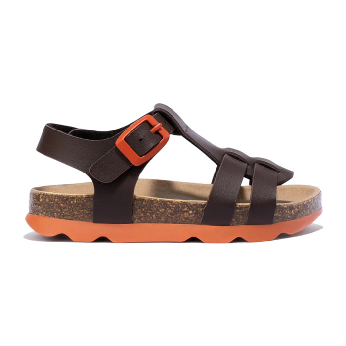 Sandalias Unisex Bio Hebilla en Marrón