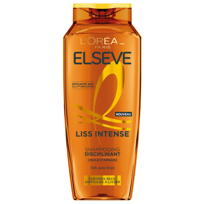 Lot de 12 - L'Oréal Paris Elseve Liss Intense Shampooing Disciplinant 300ml