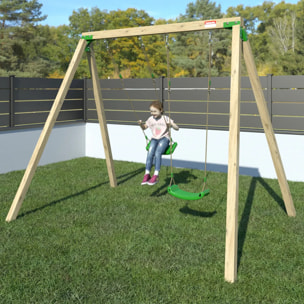 Portique bois 2,20 m Swing Xplorer - 2 enfants