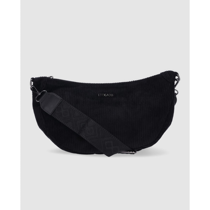 Bolso - Negro - Medida: 26 cm x 20 cm x 10 cm