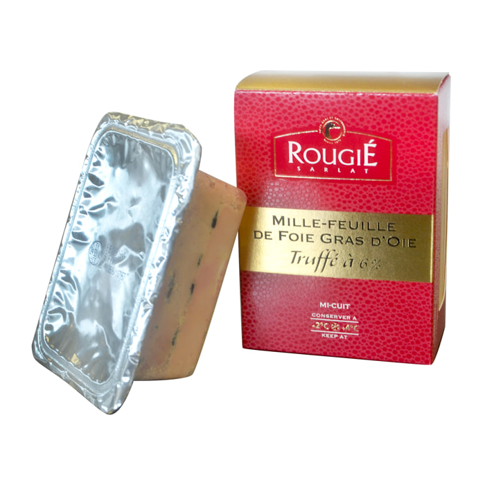 Millefeuille de foie gras d'oie truffé 6% - 180g