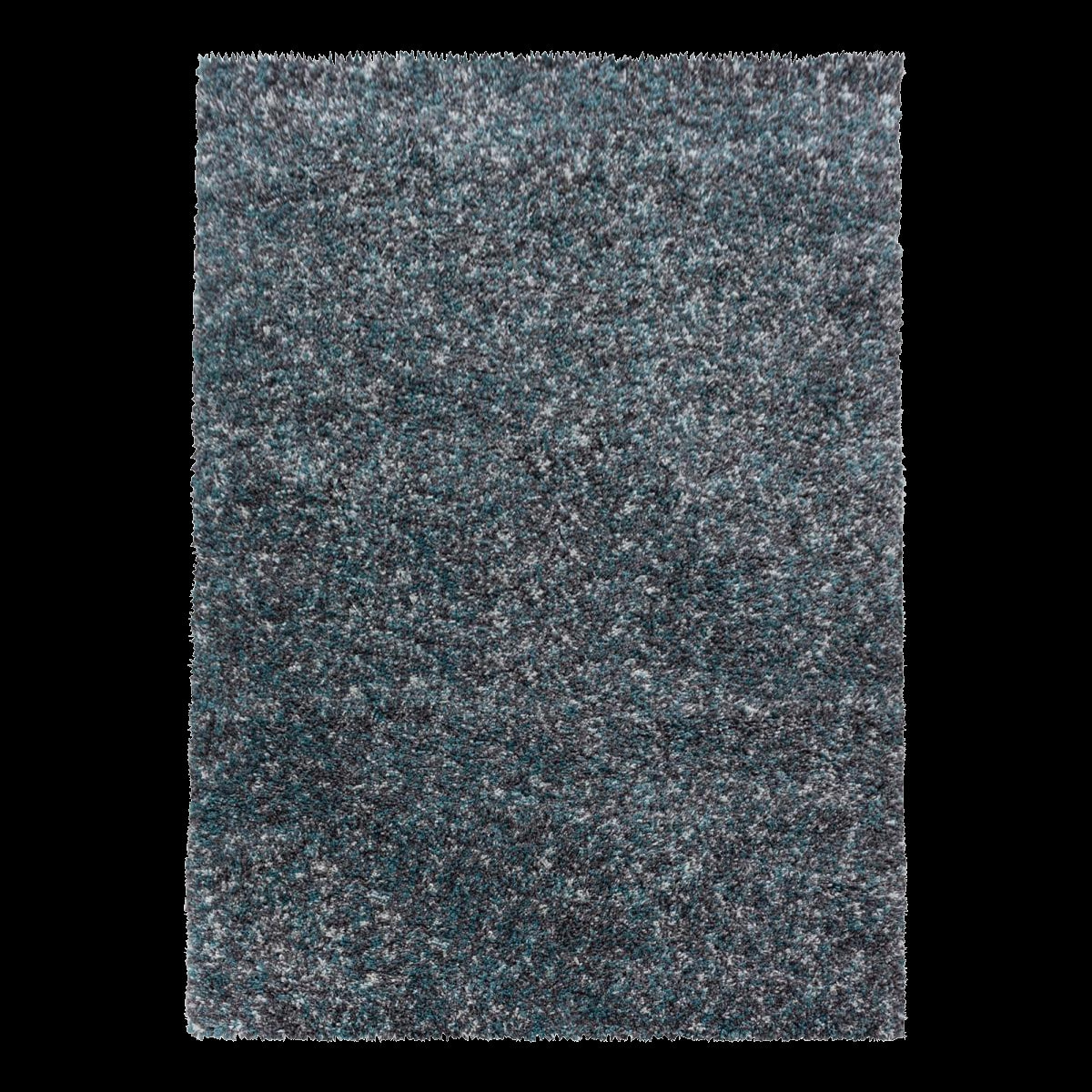 Tapis poils longs shaggy tissé motif faux uni MIGE