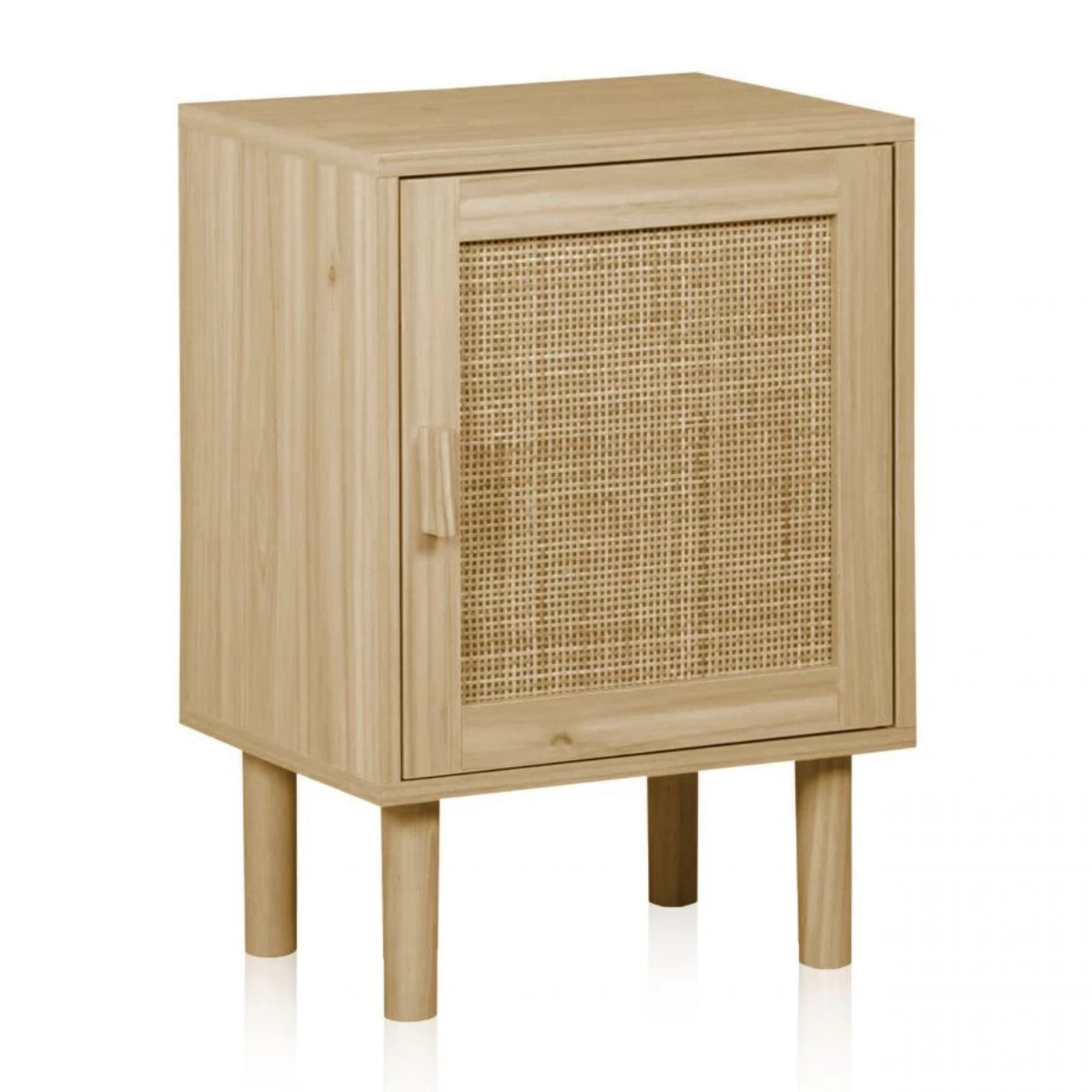 Mesita de noche Made Pino - Rattan