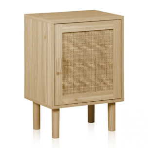 Mesita de noche Made Pino - Rattan