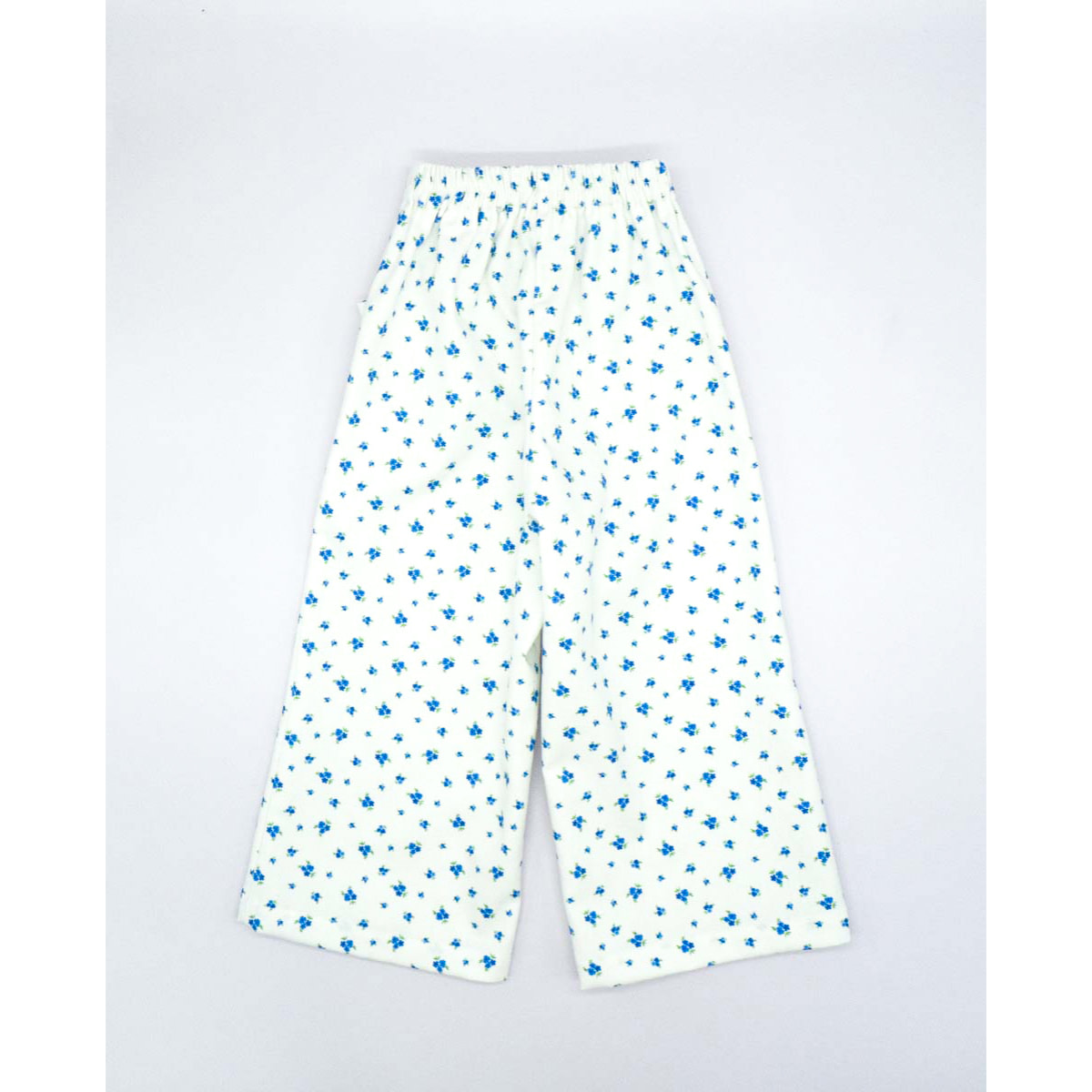 PANTALÓN FLOR AZUL Y BLANCO