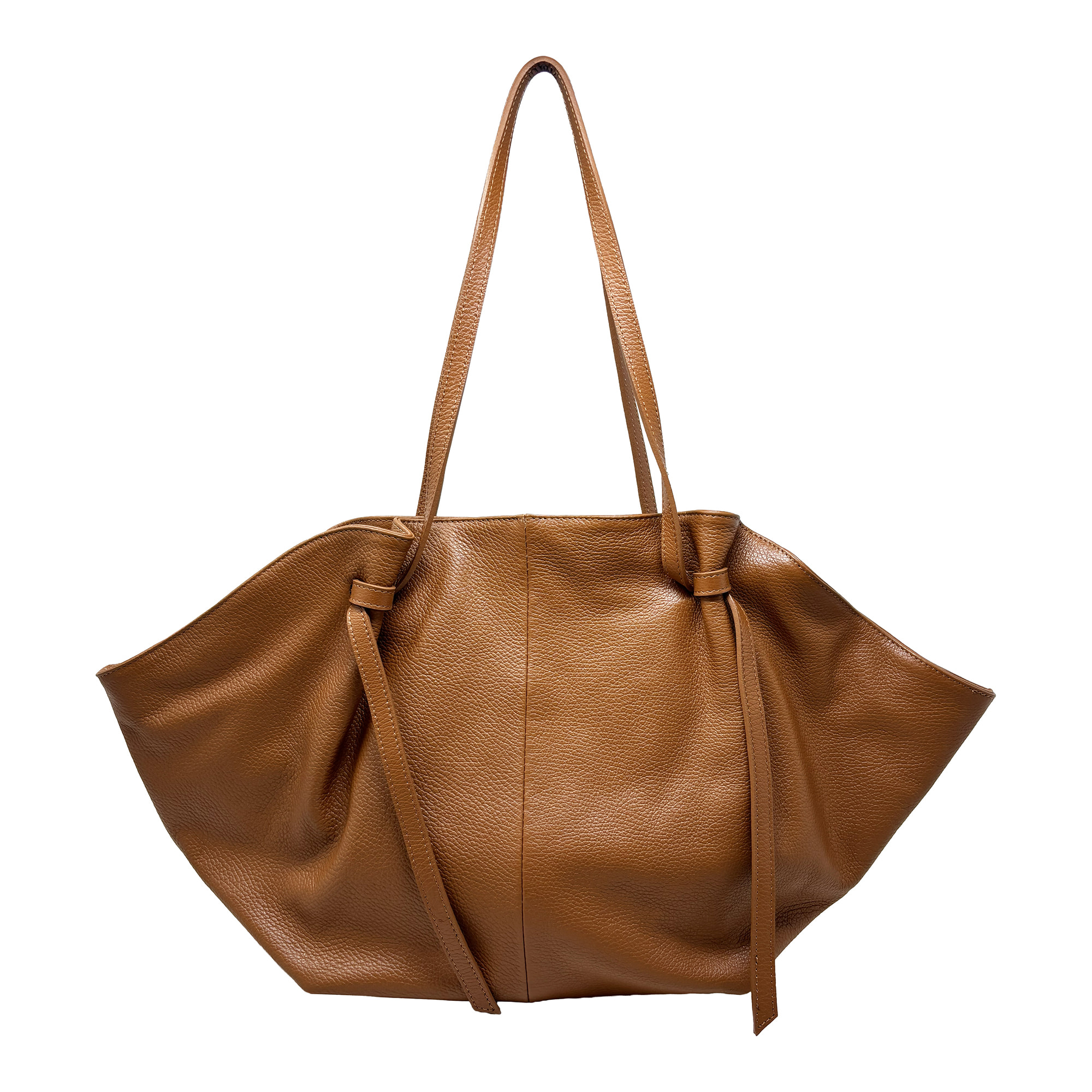 Borsa a Mano Shopper in Vera Pelle Dollaro Made in Italy