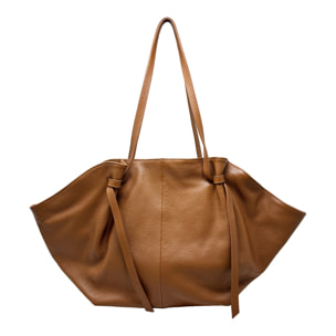 Borsa a Mano Shopper in Vera Pelle Dollaro Made in Italy