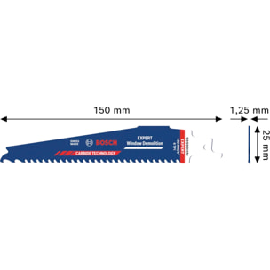 Lame EXPERT Window Demolition S959DHM - Pour scies sabres - BOSCH - 2608902328