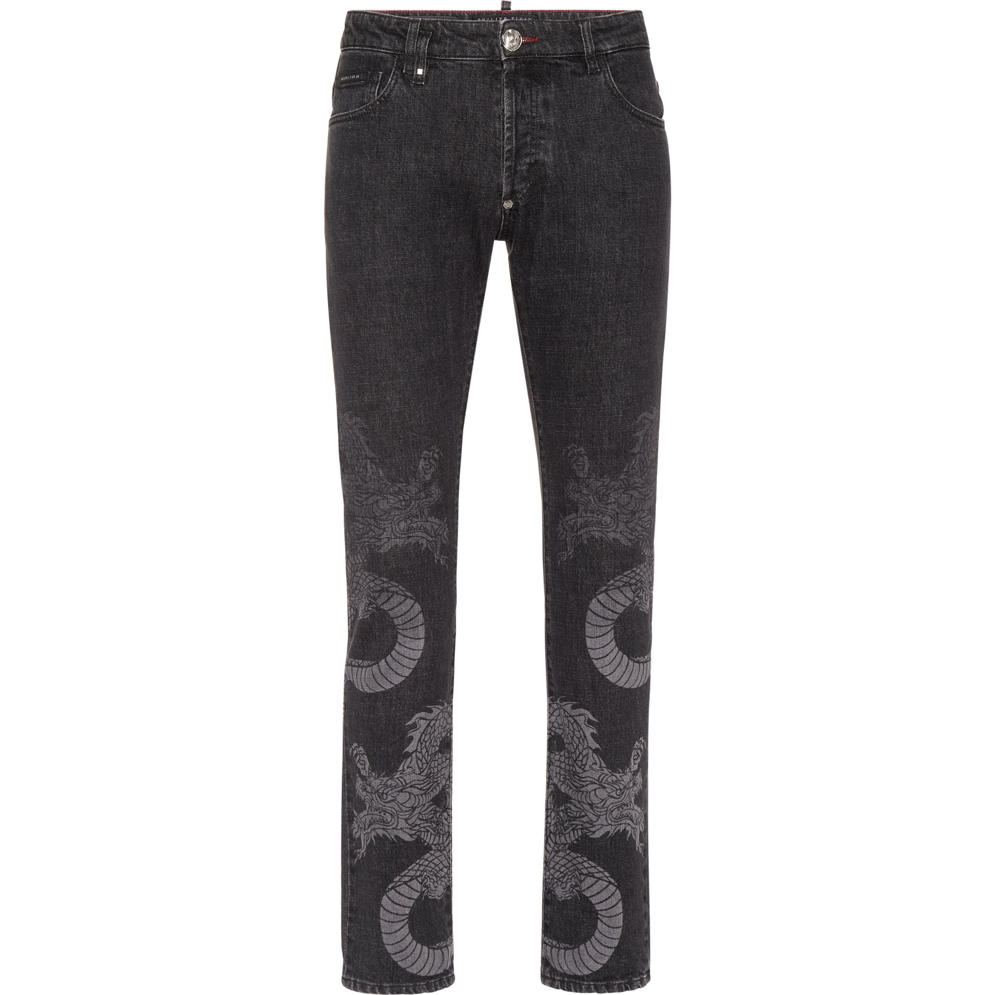 PHILIPP PLEIN Vaqueros de corte recto DRAGON