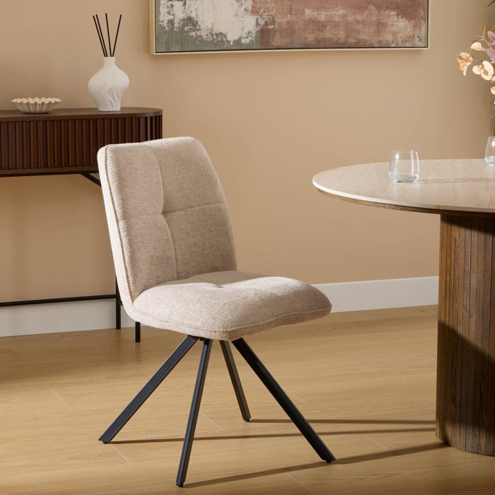 Chaise pivotante Gira H.88cm beige