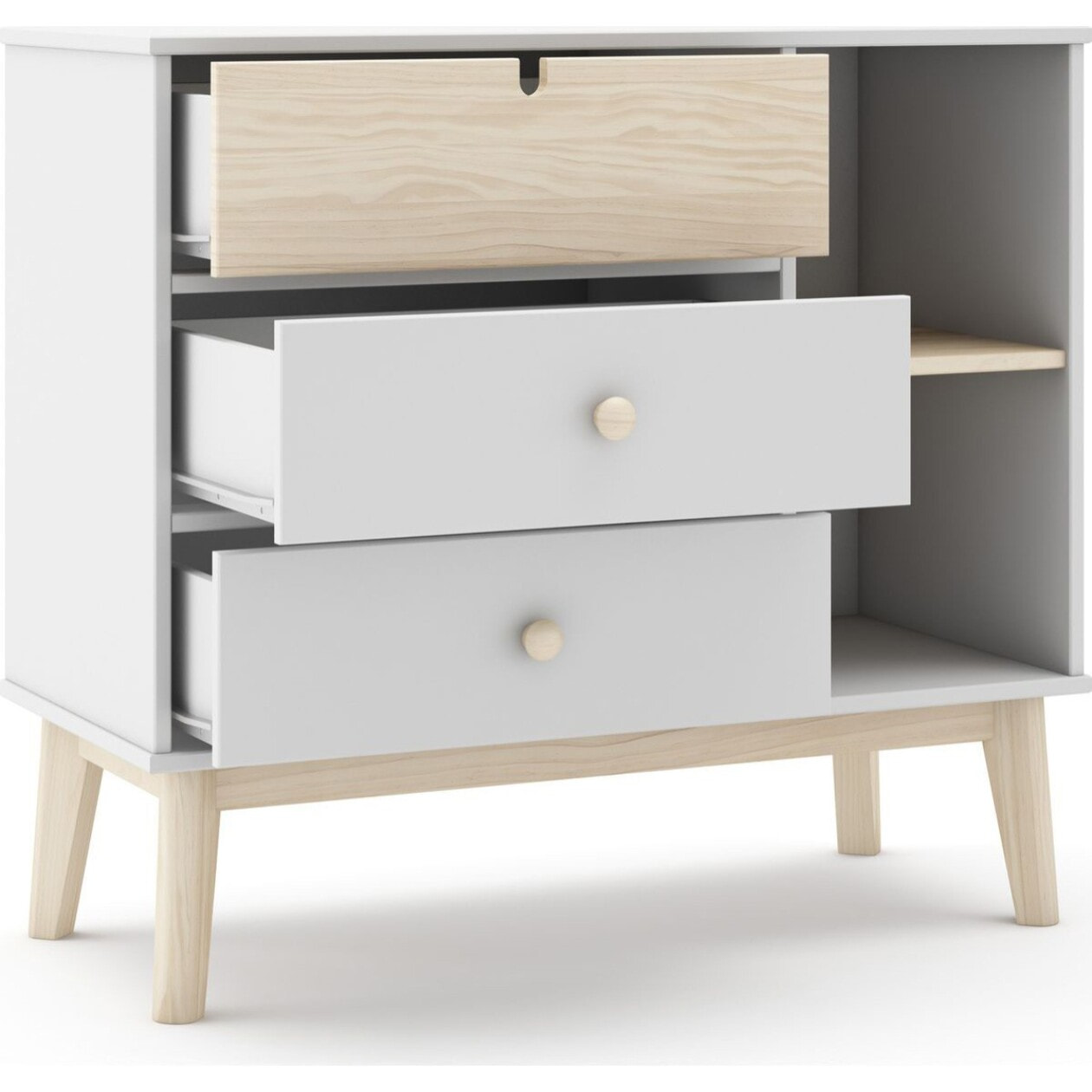 Commode enfant 3 tiroirs en bois - LUCY