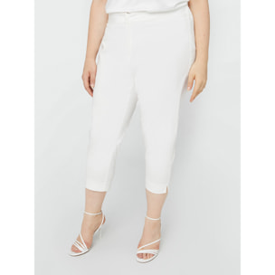 Fiorella Rubino - Pantalón Capri de tejido elástico - Blanco