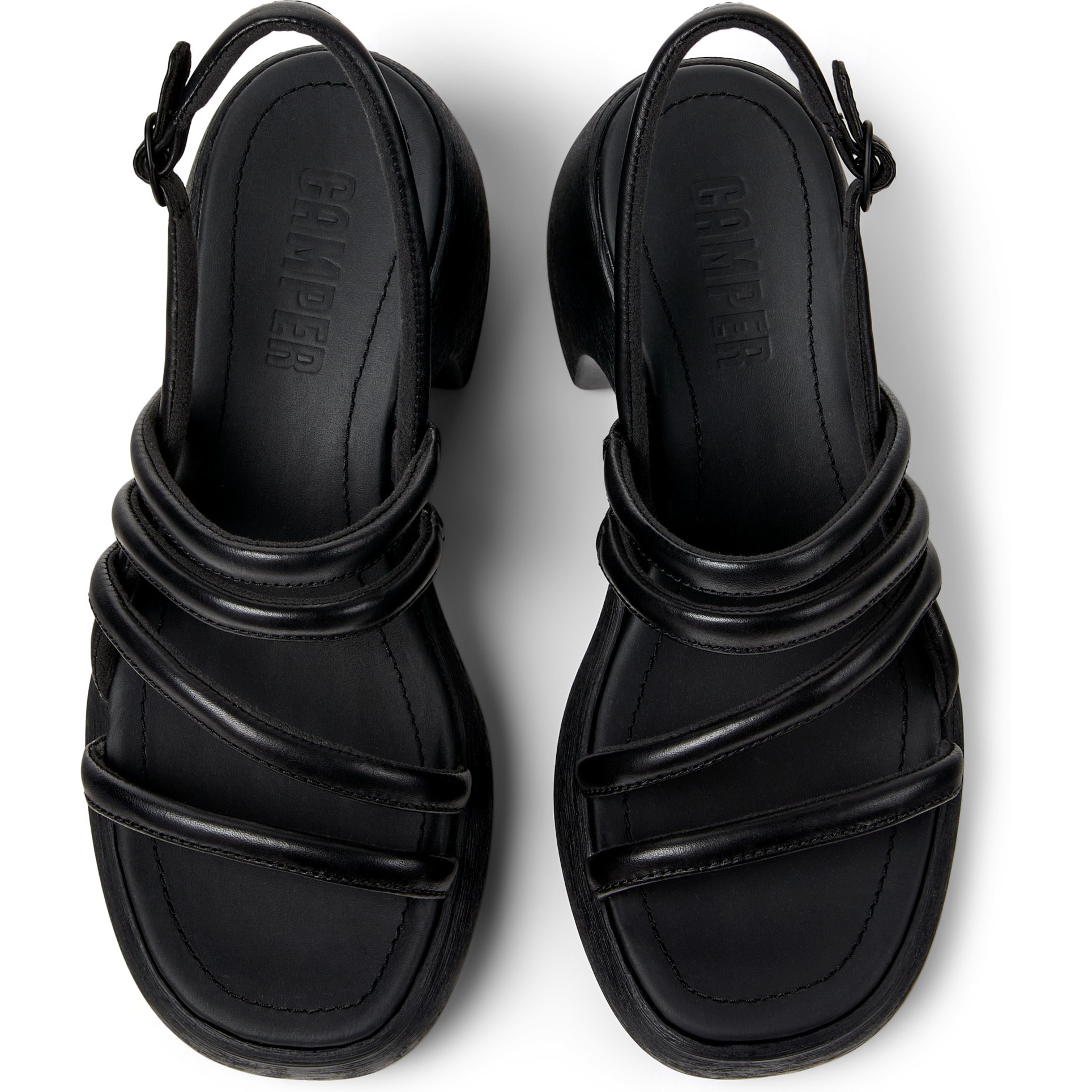 Sandalias - CAMPER Thelma Sandal - Negro - Cuero liso