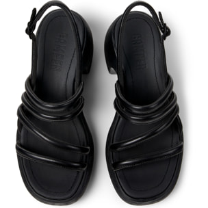 Sandalias - CAMPER Thelma Sandal - Negro - Cuero liso