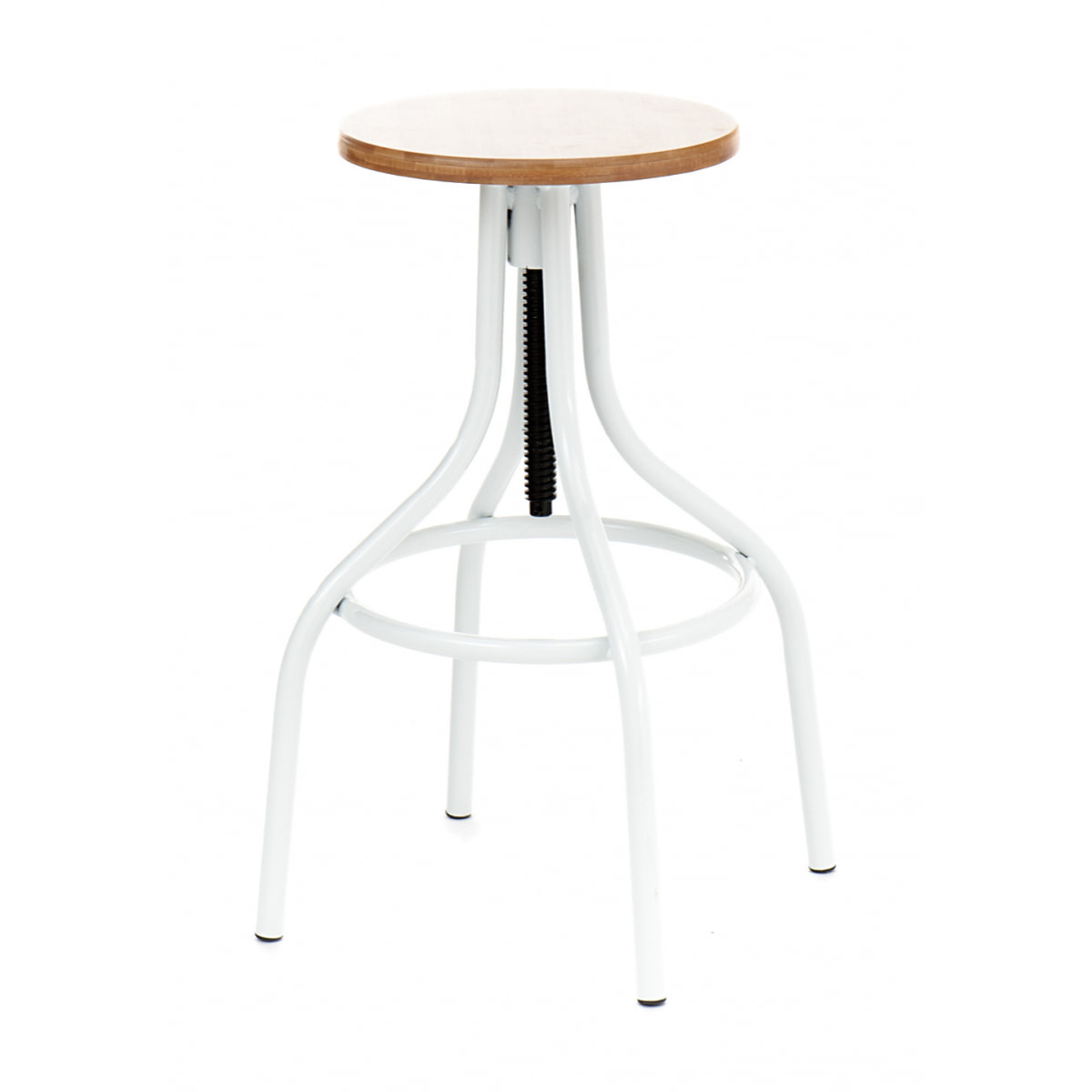 Tomasucci Tabouret PAJO réglable par vis blanc