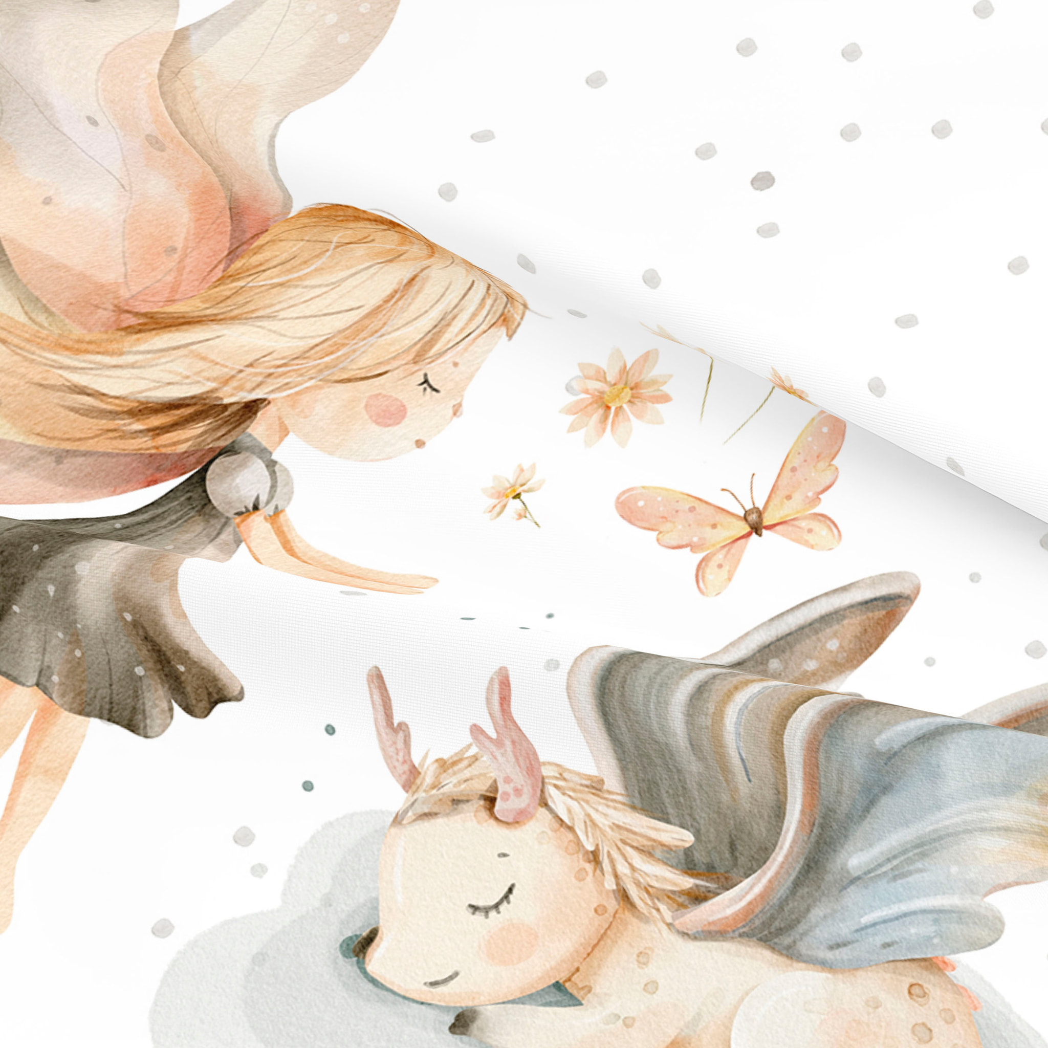 Naturals - Funda Nórdica Estampada - Infantil - 100% Algodón - Incluye 1 Funda de Almohada - Elia