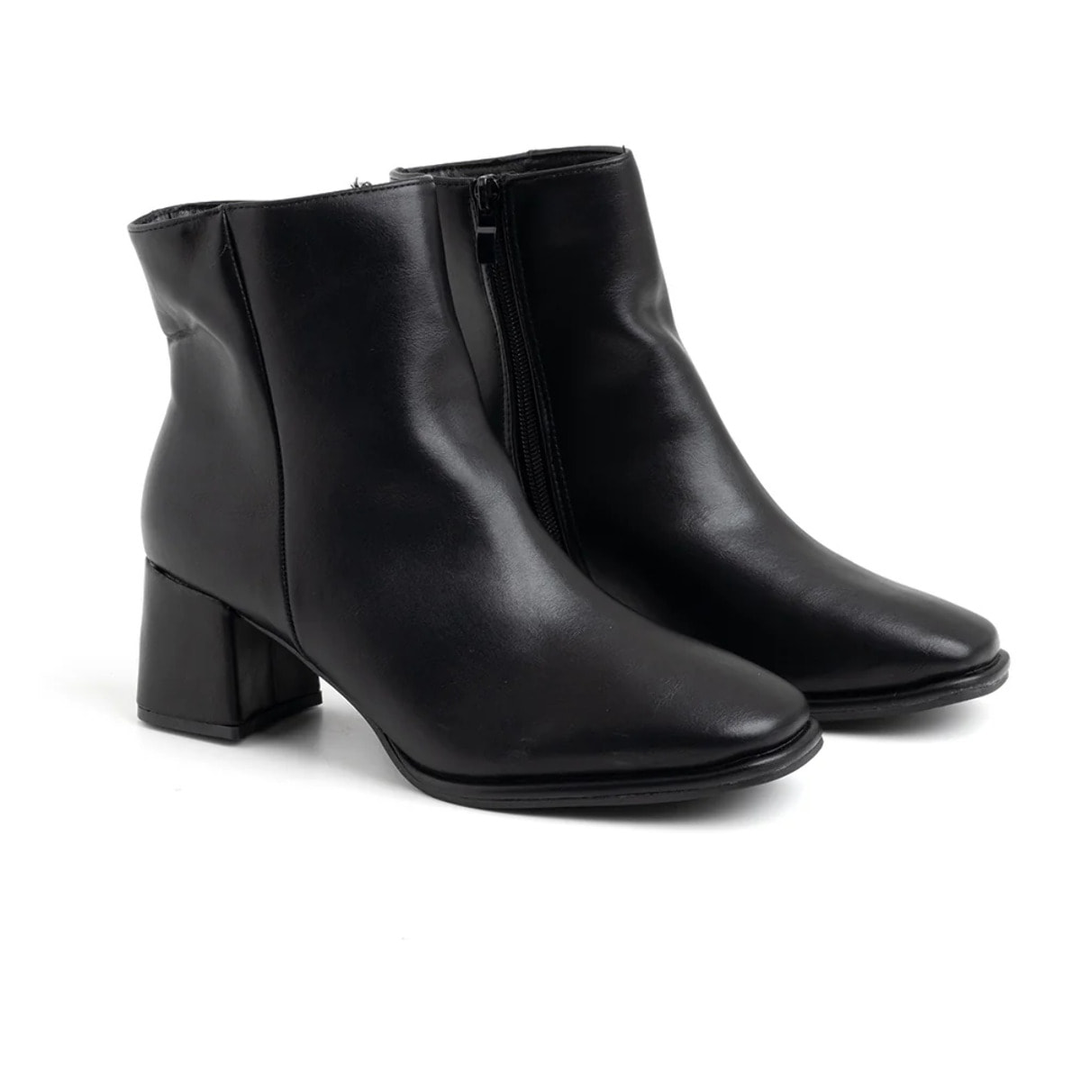 Tronchetto con punta squadrata - NERO