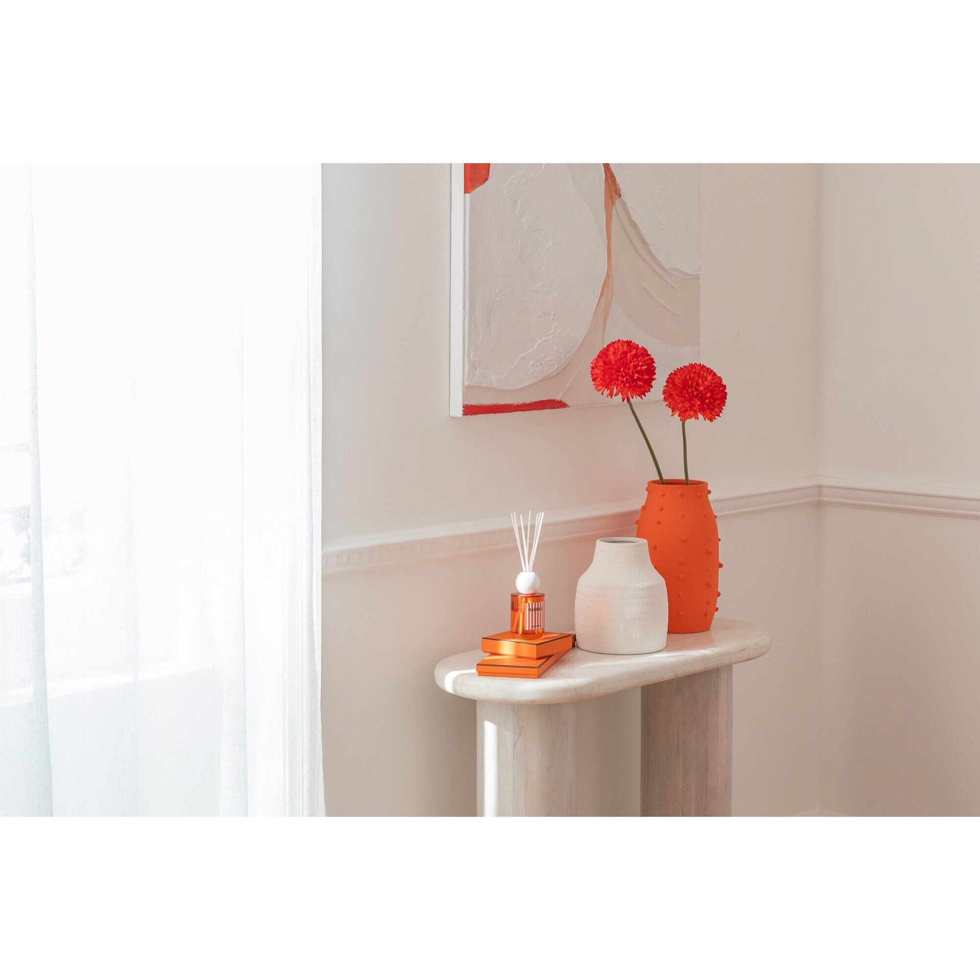 J-Line Vase Ruby - grès - blanc