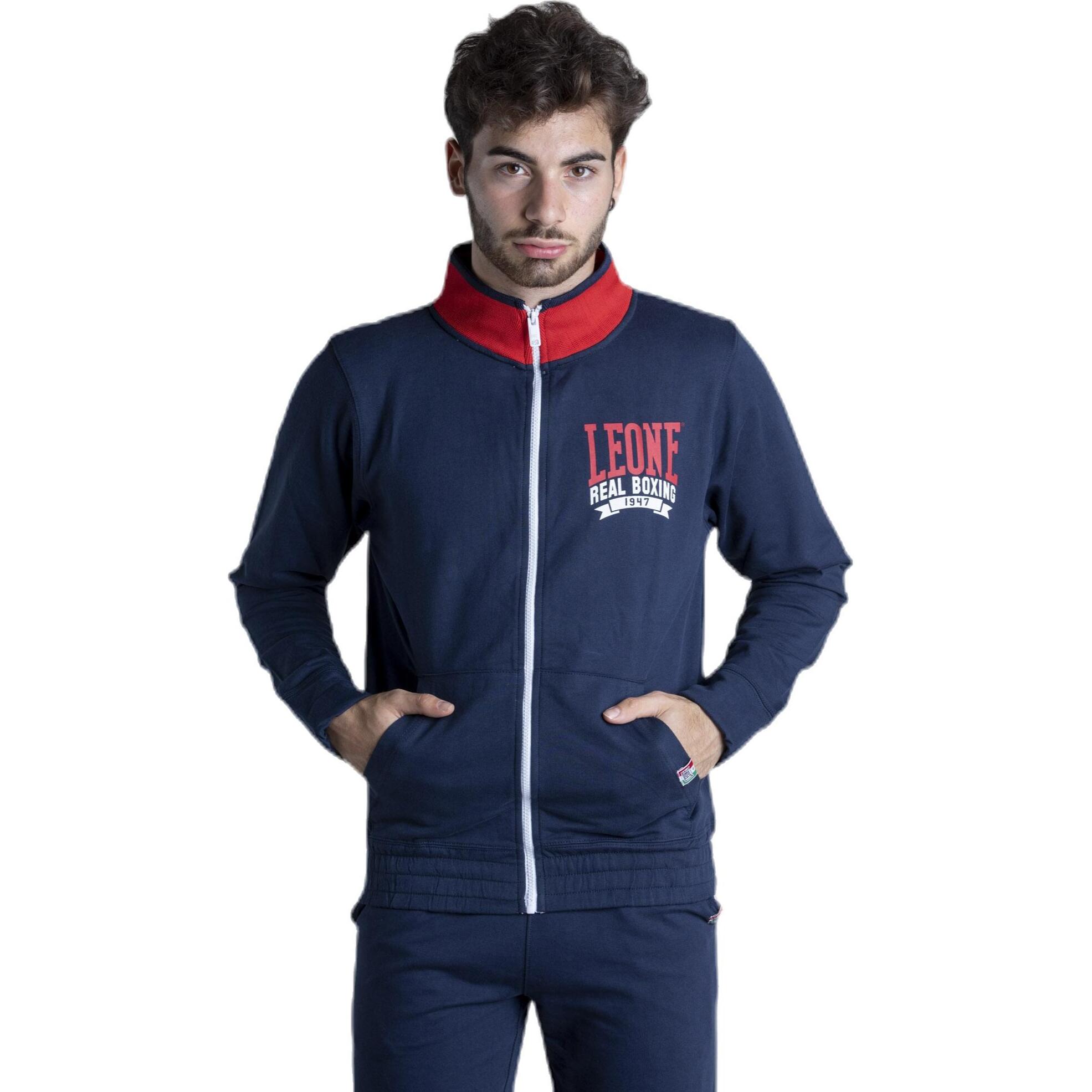 Tuta real boxing Felpa con zip e pantalone da uomo Jumpsuits Set