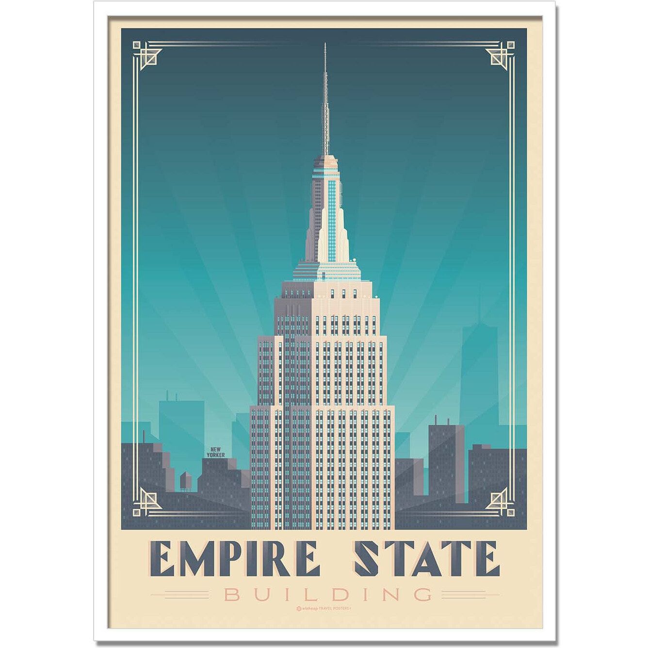 Affiche - Empire State Building - Olahoop Travel Posters