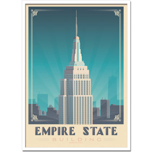 Affiche - Empire State Building - Olahoop Travel Posters