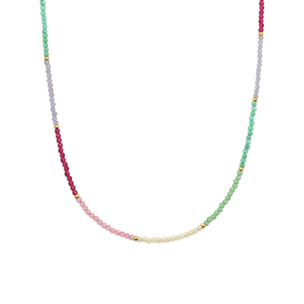 Collana Dye Dots Pastel Acciao Placcato Oro