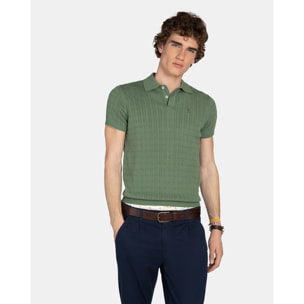 POLO CABLE KNIT