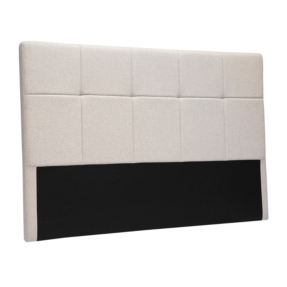 Tête de lit en tissu beige crème L160 cm CLOVIS