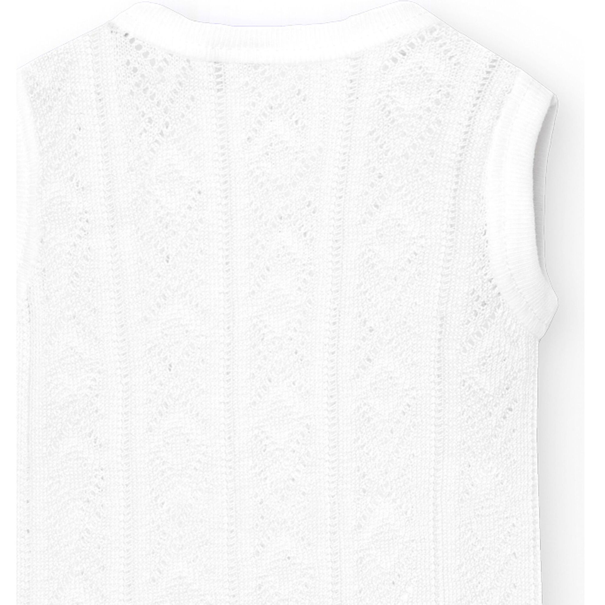 Body cruzado bebé sin mangas perlé