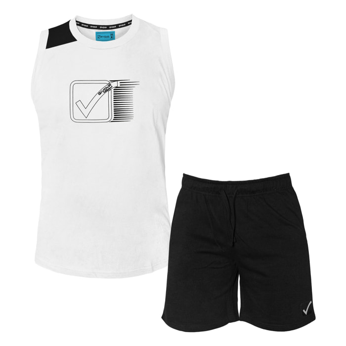 Completo Homewear Uomo Smanicato GIVOVA Cotone