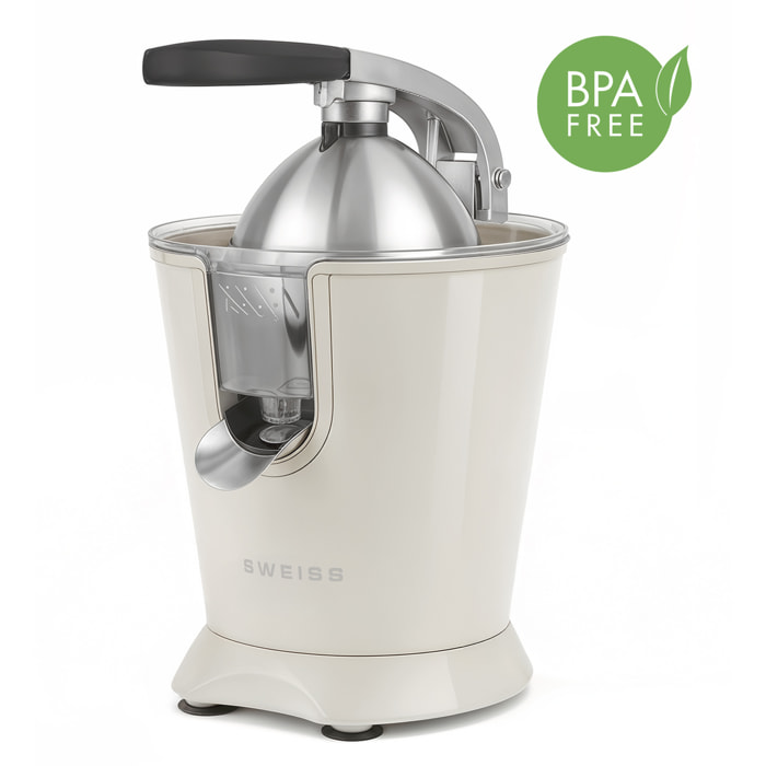 Exprimidor eléctrico ZEST8, SWEISS, Vertedor antigoteo