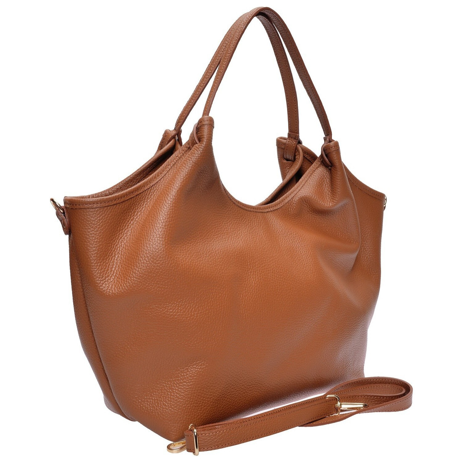 Borsa a tracolla Anna Luchini Cammello