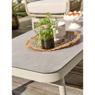 DYLIS - Salon bas de jardin 5 places - Grège