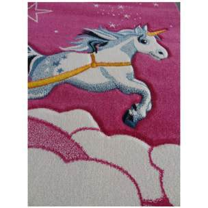 Tapis enfant licorne, forme ronde ou carrée