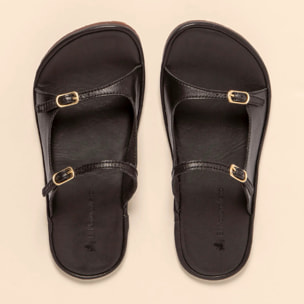 Sandalias N5684 SOFT NAPPA BLACK/ BARE SANDALS color Black