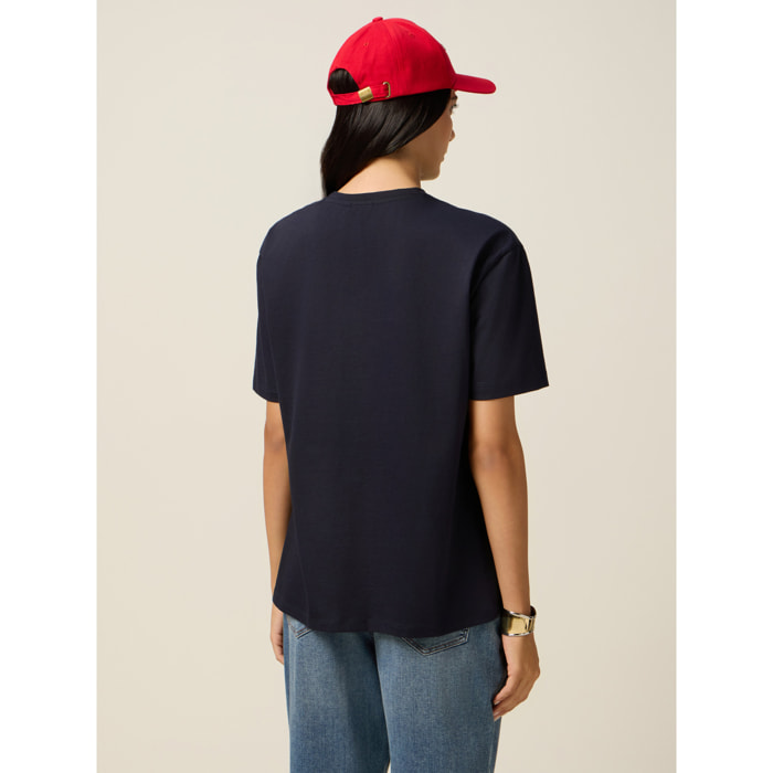 Oltre - Camiseta con gorra a juego - Azul