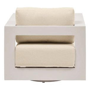 Fauteuil de jardin rotatif ALLURE Beige / Avoine