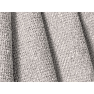 Canapé convertible avec coffre de rangement "Matera" 3 places en chenille gris clair
