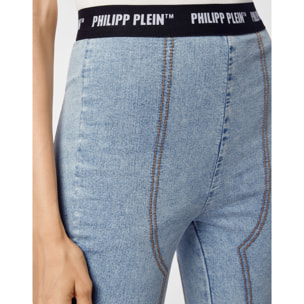 PHILIPP PLEIN Jegging de cintura alta