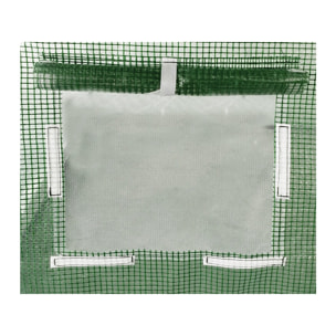 Serre tunelle de jardin 8 x 3 m "Lys" - 24 m² - 140g - Vert