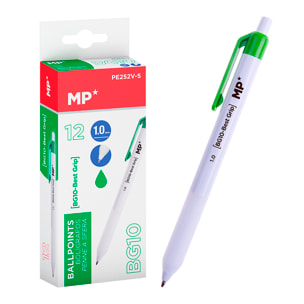 PACK 12 BOLÍGRAFOS 1.0 mm VERDE