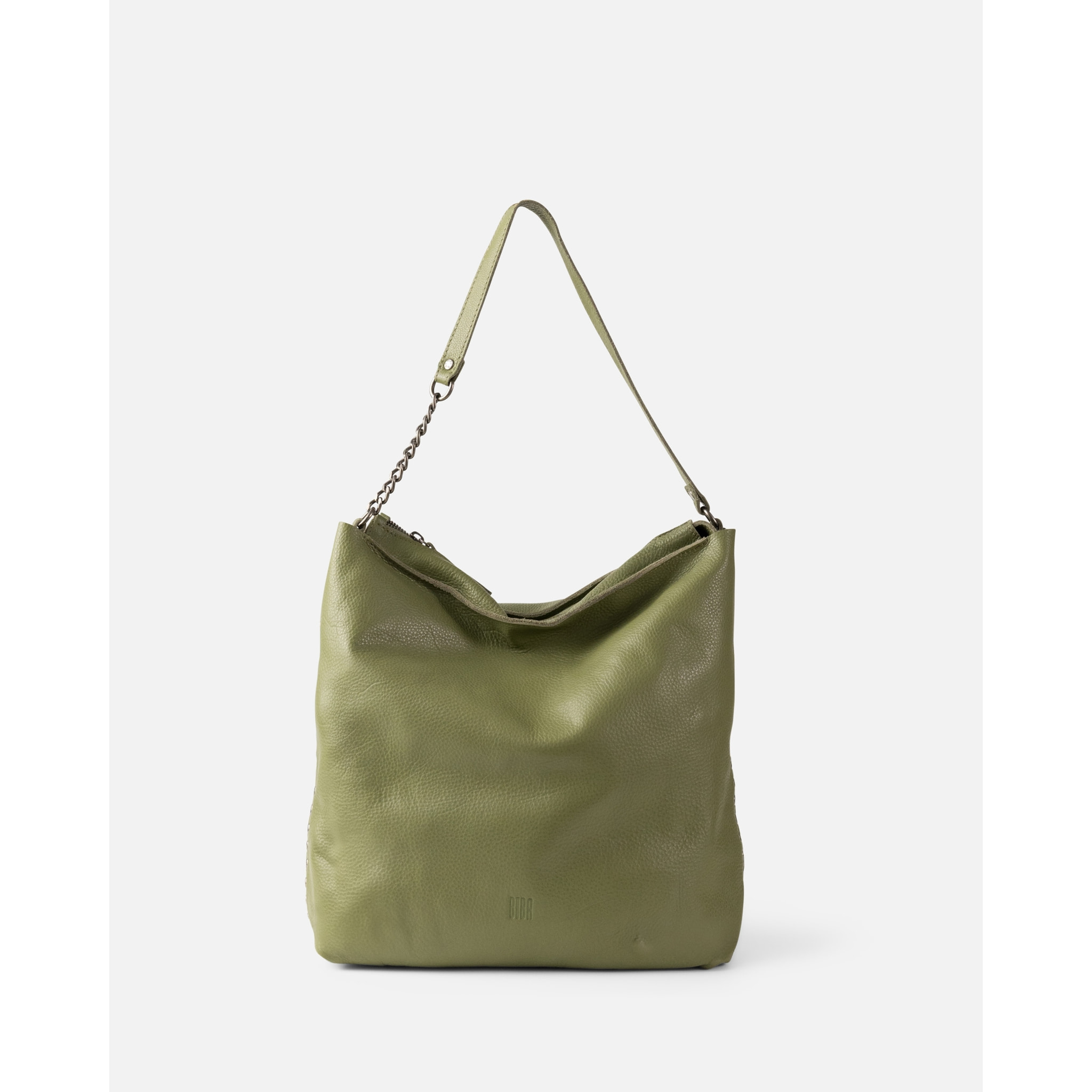 Bolso de hombro BIBA New Orange de piel