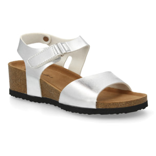 Sandalia cómoda cuña mujer cierre autoaderente