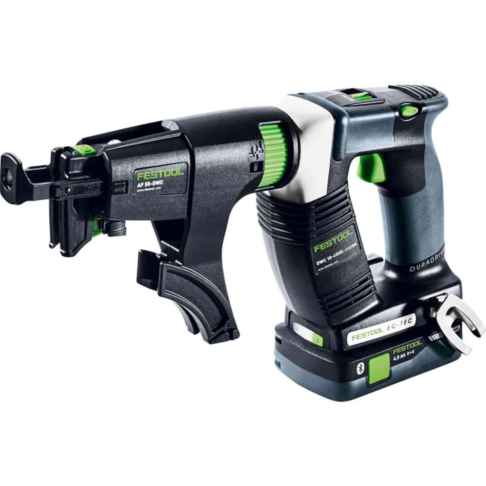 Visseuse sans fil pour plaquiste DURADRIVE DWC 18-4500 HPC 4,0 I-Plus - FESTOOL - avec 2 Batteries 18V 4.0 Ah, chargeur - accessoires - SYSTAINER - 576502