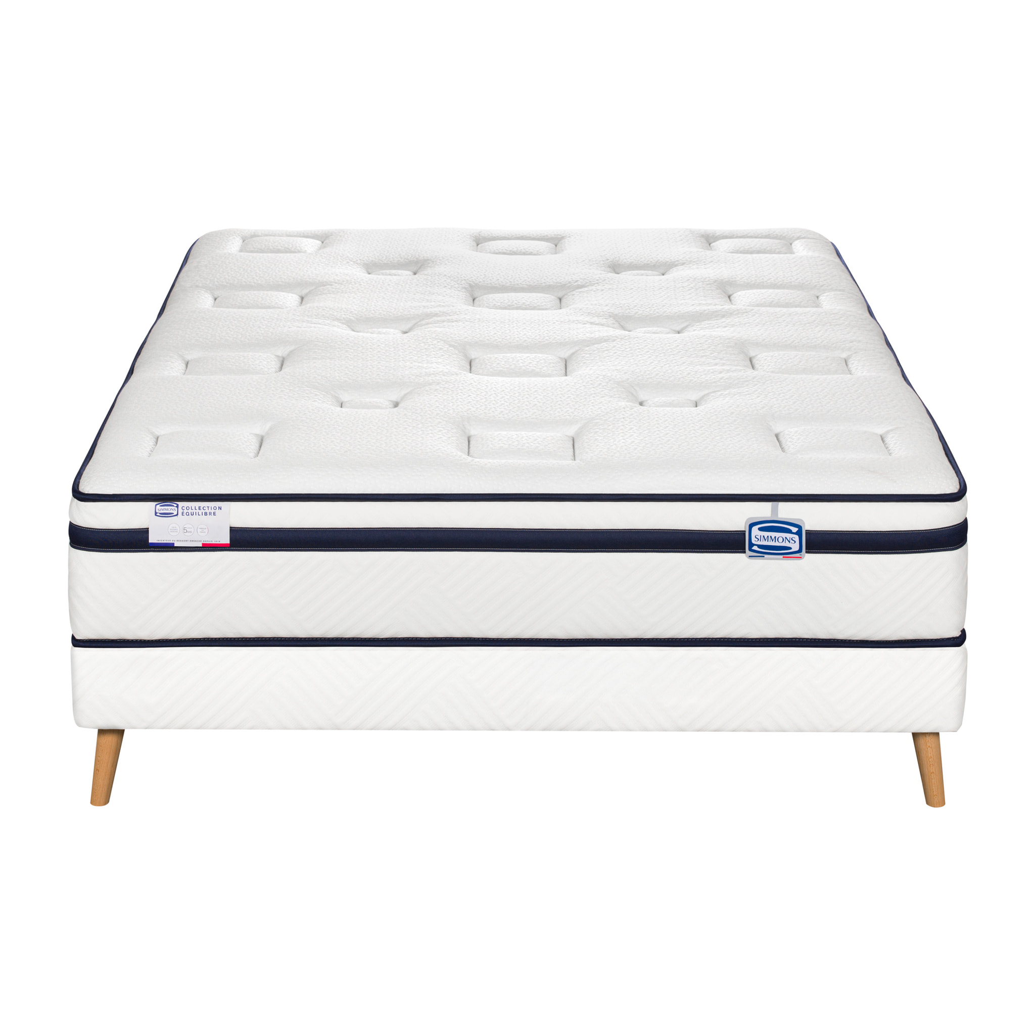Ensemble L'INCOMPARABLE, matelas Hybride , ferme, H27 + sommier