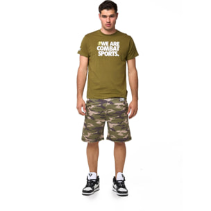 Set completo da uomo con t-shirt e pantaloncino mimetico Leone Summer Style