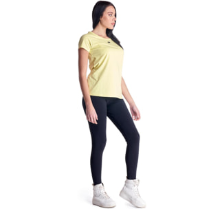 Camiseta básica mujer manga corta cuello redondo