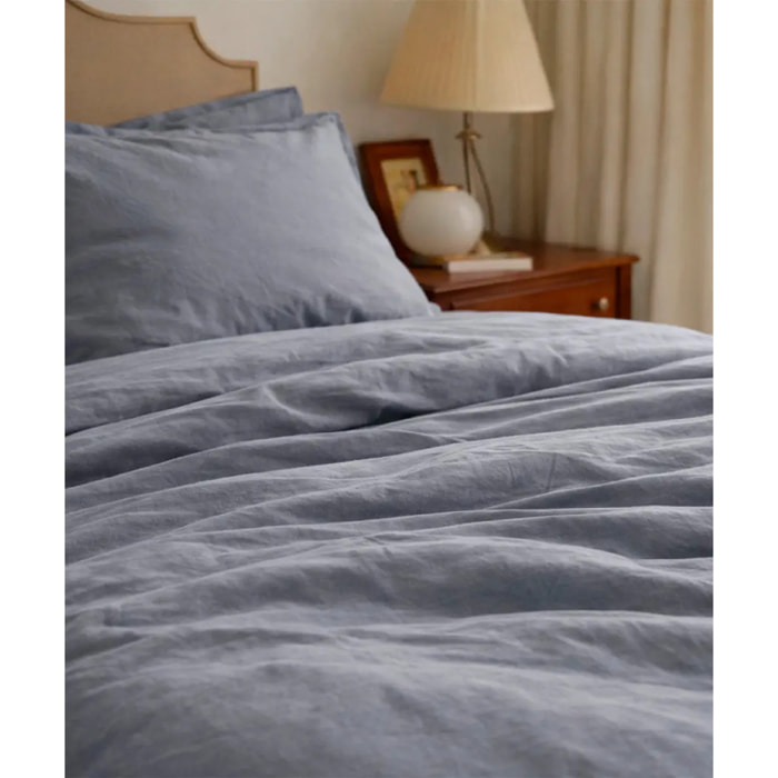 Lenzuolo superiore RASO GRIGIO tinta unita per letto matrimoniale 100% Raso di Cotone e Made in Italy